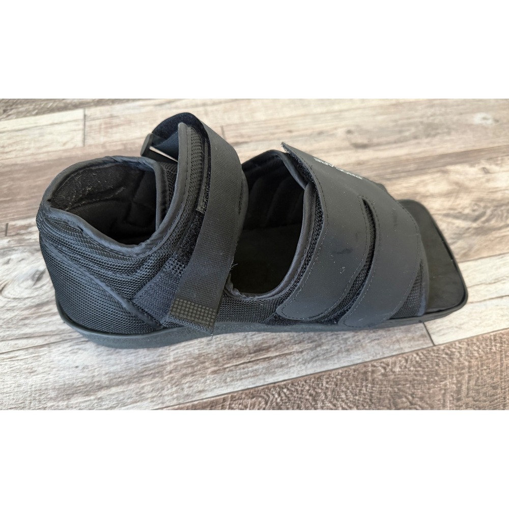 ProCare Medical Squared Toe Post-Op Shoe Black M Adjustable Fracture‎ Foot - Picture 2 of 8